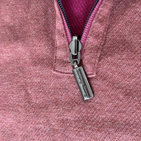 Tommy Bahama Mens Reversible 1/4 Zip Pullover - Picture 3 of 8